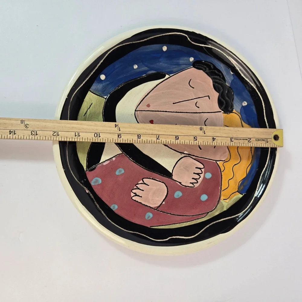 Vintage Sandra Magsamen Signed Ceramic Plate – 